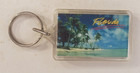 Vintage Florida Souvenir Acrylic Keychain Keyring Tropical Palm Trees