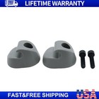 2pcs Gray Sun Visor Clip S16-1023-661 F01377-2 Fits Kenworth Peterbilt Interior
