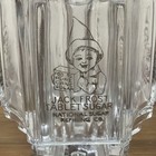 Vtg  Jack Frost Tablet Sugar Cube Dispenser Soda Fountain Diner Glass Americana
