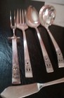 Vintage Community Silver-plated Vintage 5 Pc Flatware Accessoey Set Estate Item