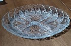 French Vintage 4-compartment Hors D   oeuvre Glass Dish    made In France
