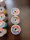 Vintage Coats   Clark  14  Talon 2  Clark s 1 Wooden Sewing Thread Spools Lot 19