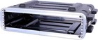 Crossrock Stackable 2u Rack Case  Standard 19 25    Depth  Polyethylene Hard-black