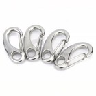Stainless Steel Carabiner Clip Snap Spring Clasp Hook Camping Karabiner Buckle
