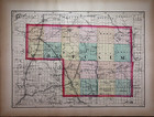1873 Plat Map Muskegon Co  Michigan   Howard City  Montcalm Co  On Reverse