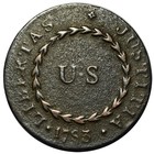 Us 1783 Nova Constellatio Copper W-1875  Rarity-3  Constelatio  Blunt Rays