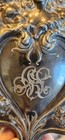 Beautiful Art Nouveau Hand Mirror  beautiful Woman Figure On Back 