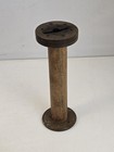 Antique Primitive Vintage Wood Textile Mill Yarn Thread Spool   9 X 4