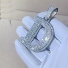 3 00ct Cubic Zirconia Men s Cross Pendant Necklaces 14k White Gold Plated