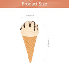 Fake Ice Cream Cone Prop  Realistic Artificial Vanilla Ice Cream Pretend Food De