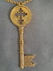 The Vatican Library Collection 36  Goldtone Key Necklace