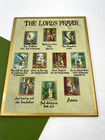 Vintage Catholic Lot Lord s Prayer Plaque Holy Water Font Jesus Pocket Mirror