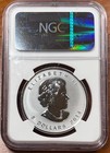 2014 Canada Maple Leaf Silver  5 Reverse Proof Ngc Pf70  Free Shipping 