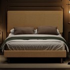 Base De Cama Full Size Amarillo De Madera Y Metal Con Cabecera Marco En Oferta