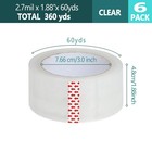 6 Rolls Packing Tape Shipping Packaging Box Sealing Tape W refillable Dispenser
