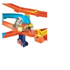 Hot Wheels Auto Lift Expressway Track Set With 5 Cars Hgh42 Brand New 