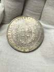Uruguay - 1917 Large Silver Peso - Nice Purple And Green Toning J115
