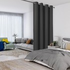 Black Room Divider Curtains - Total Privacy Wall Room Divider Screens Sound P   