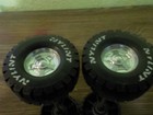 Vintage Vnylint Truck 4 Plastic Tires Nice 2 Axles For Parts