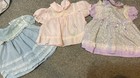 Lot Of 3 Vintage Mayfair Dresses Size 12 Months k1 
