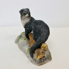 Wedgwood River Otter Wildlife Porcelain Pottery Ornament Figurine  17 