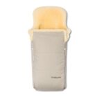 Natural Sheepskin Stroller Footmuff Age From Birth And or Handwarmer Beige Color