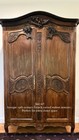 French Antique 19th Century Hand Carved Walnut Armoire Wardrobe Cabinet