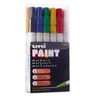 Sanford 63721 Uni-paint Oil Based Marker  Fine Point  Assorted Inks  12 set