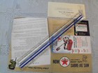 Texaco 6 Panel Color Ad For Sloan-ashland Sabre-jig Saw With Response Card 1965