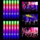 120 Pcs 16 Inch Light Up Foam Sticks Led Wands Batons Dj Flashing Glow 3-modes