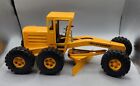 Clean Vintage 1970 Nylint Road Grader Yellow Pressed Steel Construction Vehicle