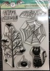 New Penny Black Rubber Stamp Set Halloween Spooktacular Free Usa Ship