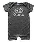 Hello My Name Is Personalized Silky Baby Romper Shorts For Boys And Girls