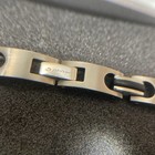 Phiten Metax Hard Coated Titanium Bracelet M Size 8mm Wide17cm