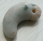Japanese Ancient 2 7th Cent Jade Magatama Pendant Fetus Natural Japan Antique