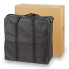 Portable 81 1  Aluminum Display Case With Shelves  Top Light And 16 Clear Panels