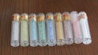 Set Of 9 Vials Of Japanese Seed Beads For Cross Stitch