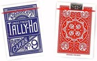 2 Decks Tally Ho Fan Back Playing Cards Red   Blue Poker Bicycle New Sealed