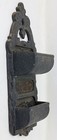 Antique Cast Iron Double Pocket Wall Match Safe Holder Ornate Victorian 1870 Pat