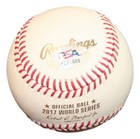 Francisco Liriano Signed 2017 Ws Baseball Autographed Astros Psa dna Al87885