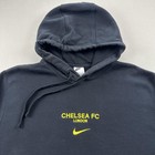 Nike Chelsea Fc Hoodie Sweatshirt Mens Xl Black London Soccer Football Club Logo