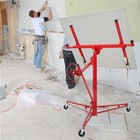 16  Drywall Lifter Panel Hoist Jack Rolling Caster Construction Lockable Tool