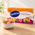 Sunkist Fruit Gems Soft Gummy Candy Assorted Natural Flavors 14 Ounce Box