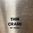 Vintage 80 s Zildjian 18  Avedis Thin Crash Cymbal Made In Usa