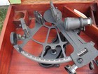 Rare Wwii Ww2  Nautical Ships Sextant In Fitted Wood Carry Case Roth Bros 