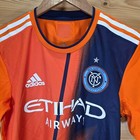 Adidas New York City Fc Soccer Jersey Adult Small 22 23 Away Orange Nwt