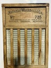 Vintage National Washboard Co  Rare No 725 Top Notch Chicago Saginaw Memphis Usa
