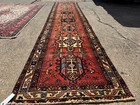 3x15 Antique Heriz Runner Rug Handmade Vintage Long Old Narrow Geometric 3x14 Ft
