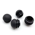 Domed Round Plastic Blanking Plugs Bungs End Caps Tube Pipe Inserts White black