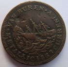 1837 -1841 Us Hard Times Token Webster   Van Buren Credit Currency